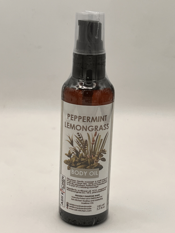 Body Oil Peppermint Lemongrass